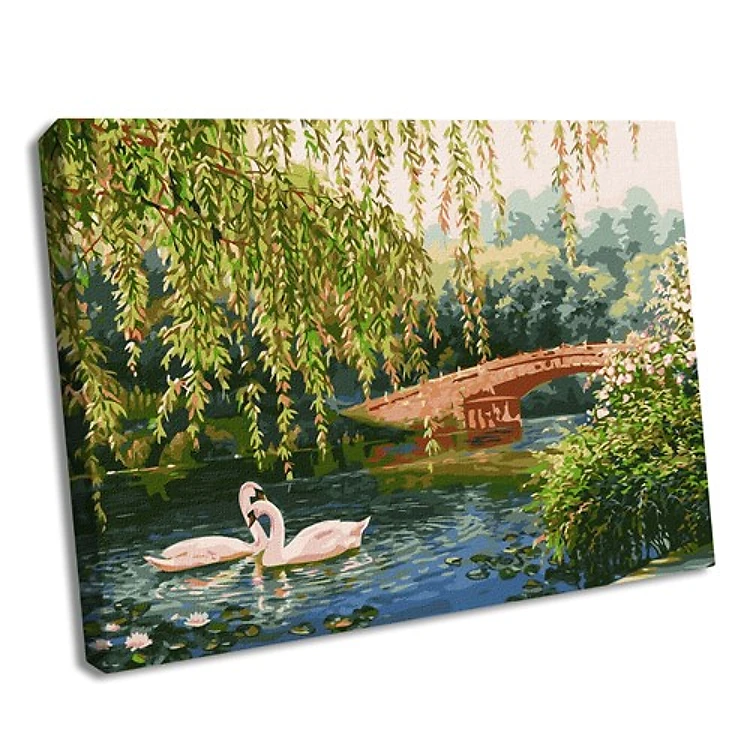 Swans On The Lake Paint By Numbers Kit