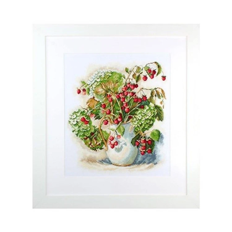 Hydrangea And Raspberry Cross Stitch Kit