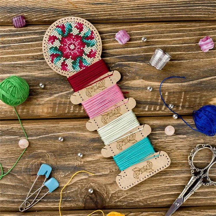 Blank For Embroidery With Thread On Wood