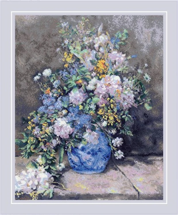 Renoir Spring Bouquet Cross Stitch Kit