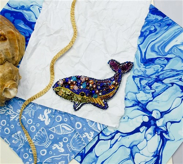 Blue Whale Beadwork Kit