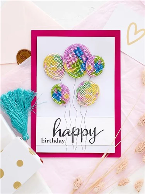Postcard cross-stitch kit - Making dreams come 1! AOO-002