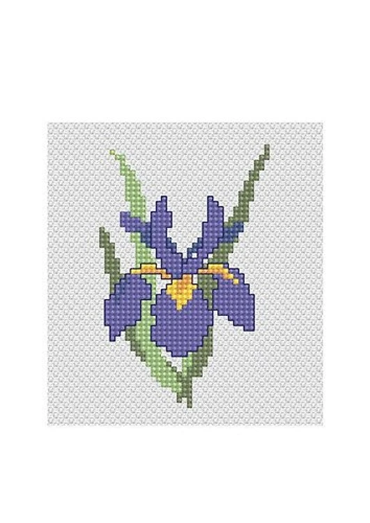 Iris Cross Stitch Kit