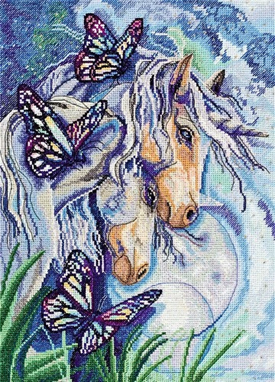 Unicorns Cross Stitch Kit
