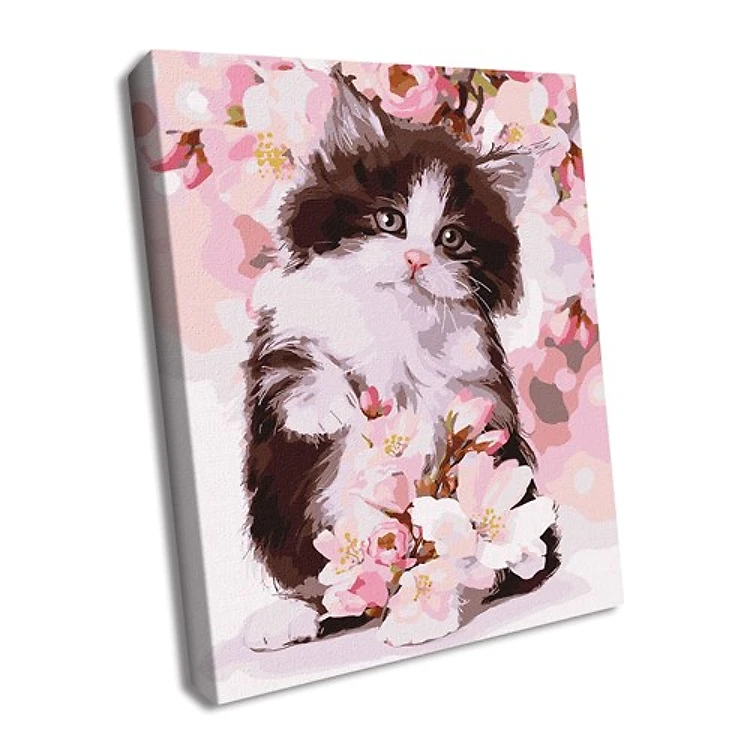 Fluffy Kitten Paint By Numbers Kit