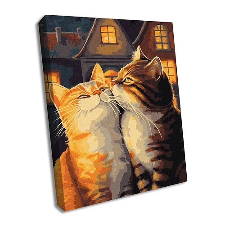 Paint By Numbers Kit Enamored Cats