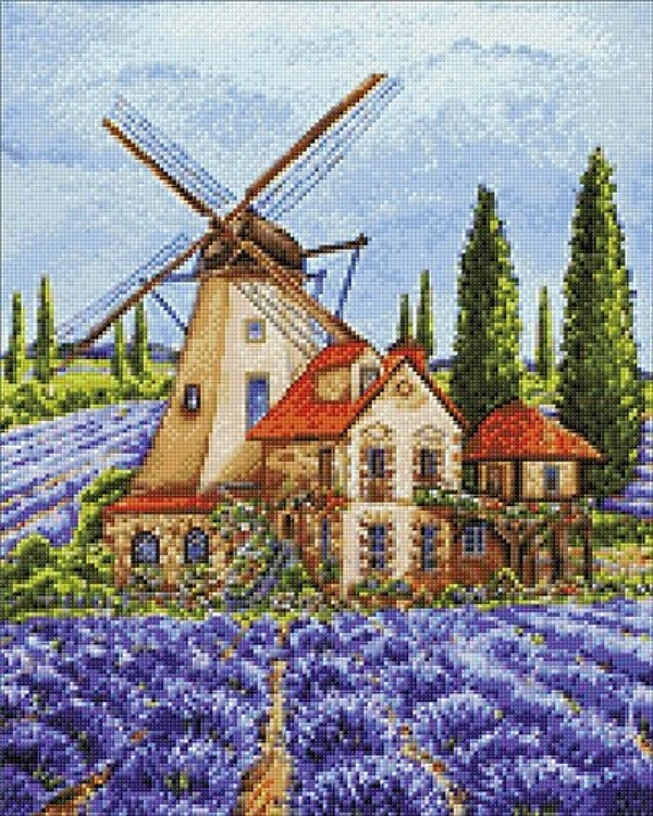 Provence Windmill Diamond Painting Kit