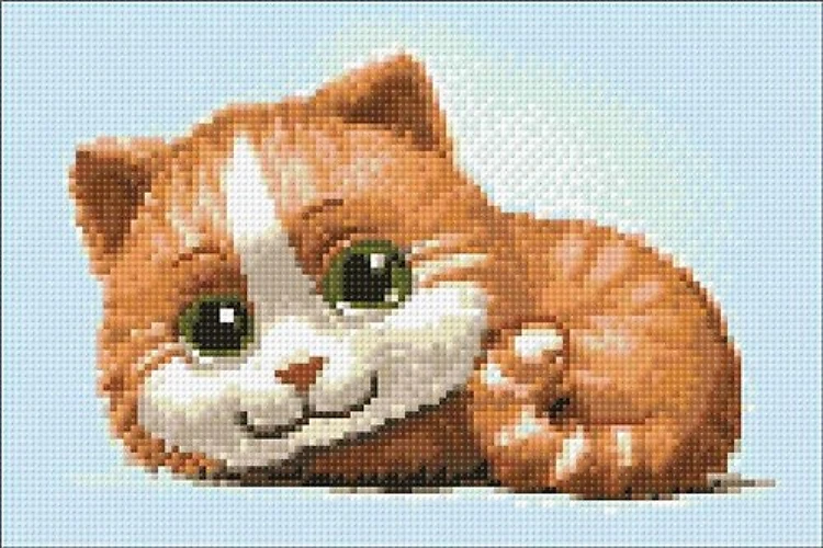 Ginger Cat Diamond Painting Kit