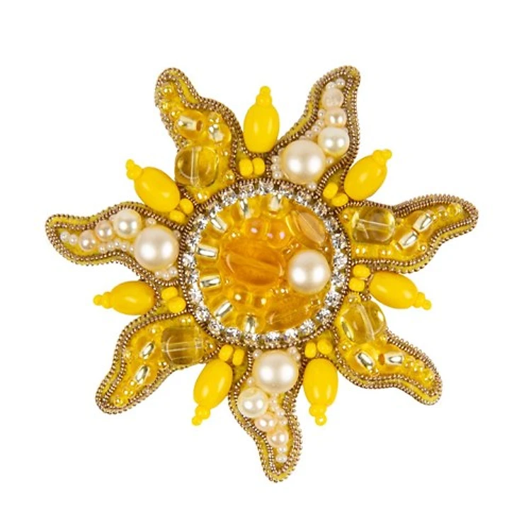 The Sun Beadwork Brooch Kit