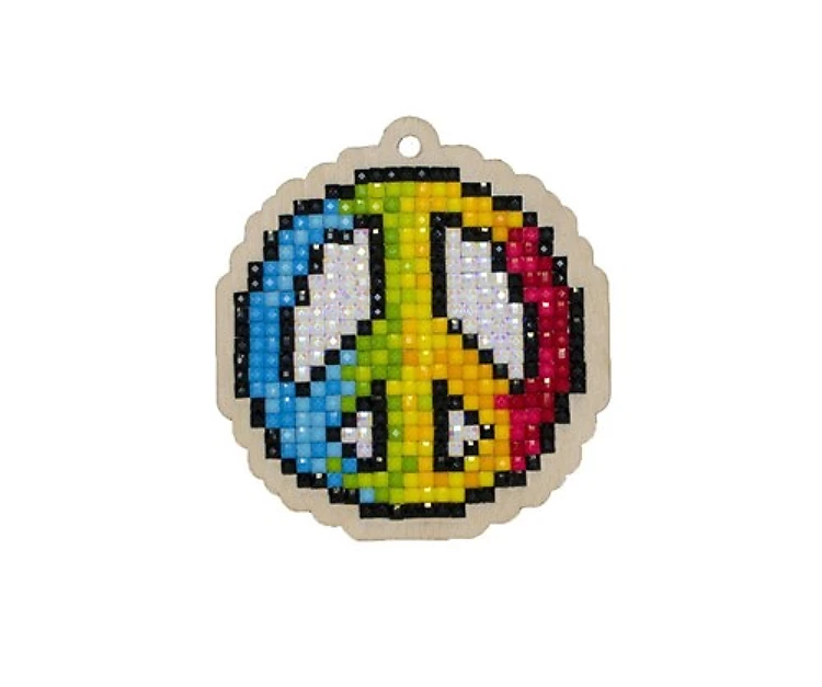 Hippie Diamond Painting On Plywood Kit