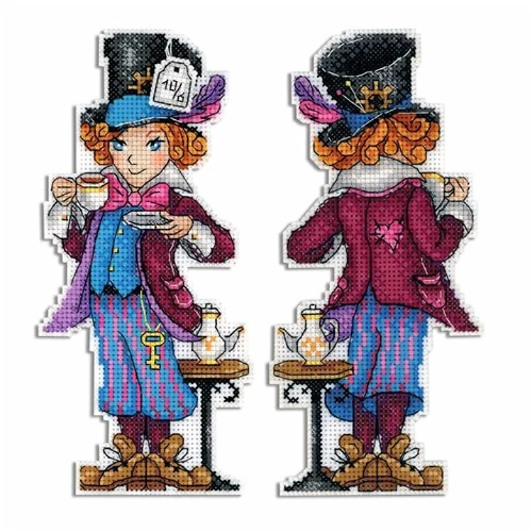 Mad Hatter Plastic Canvas Cross Stitch Kit