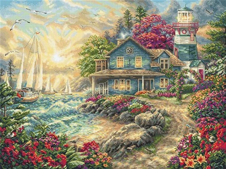 Sunrise By The Sea Cross Stitch Kit