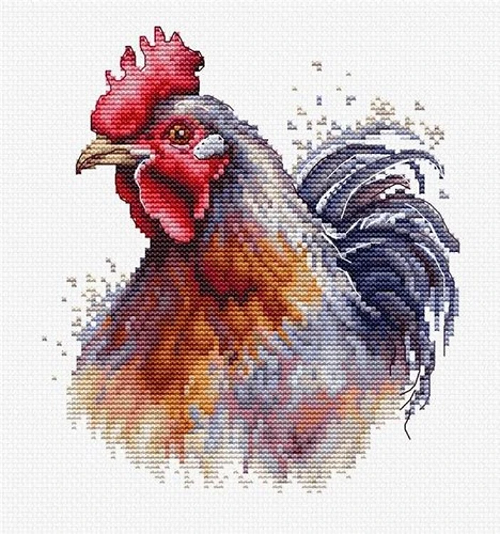 The Cock Cross Stitch Kit