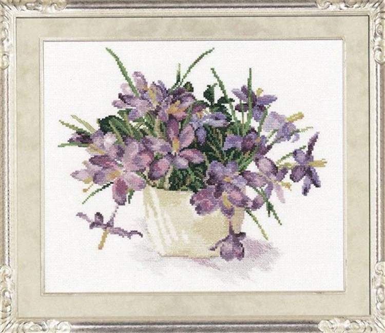 Blooming Garden - Crocuses Cross Stitch Kit