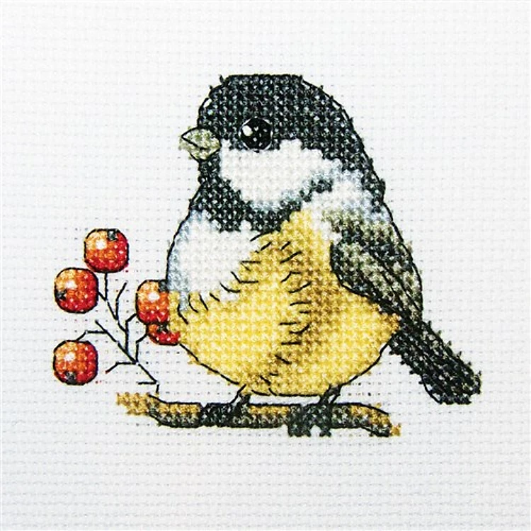 Chickadee Cross Stitch Kit