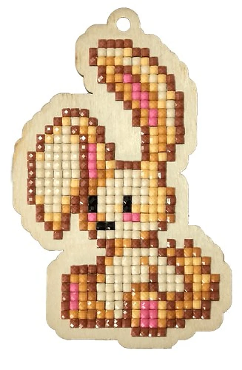 Rabbit Diamond Painting On Plywood Kit