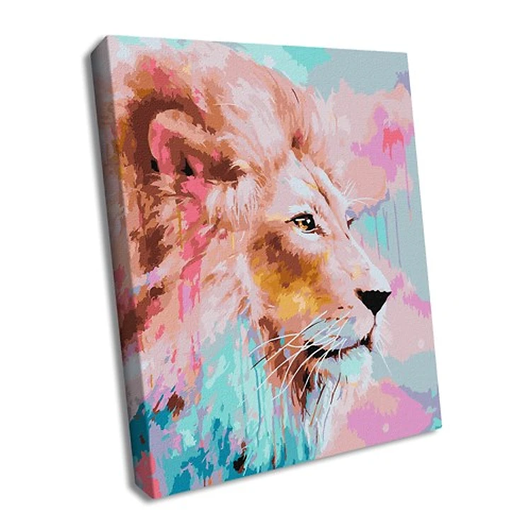 Paint By Numbers Kit Pink Lion