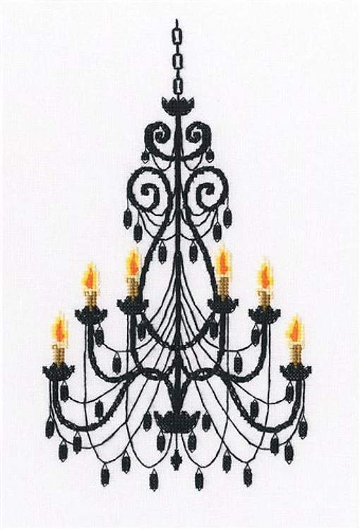 Luxurious Chandelier Cross Stitch Kit