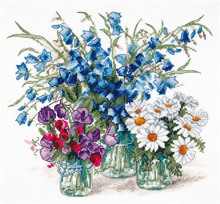 The Scent Of The Meadows Cross Stitch Kit