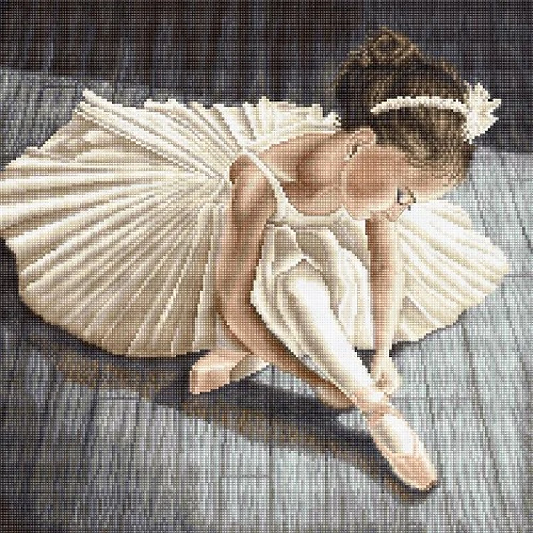 Little Ballerina Girl Cross Stitch Kit