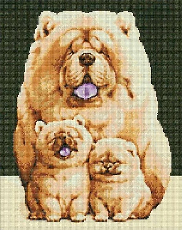 Fluffy Family Diamond Painting Kit