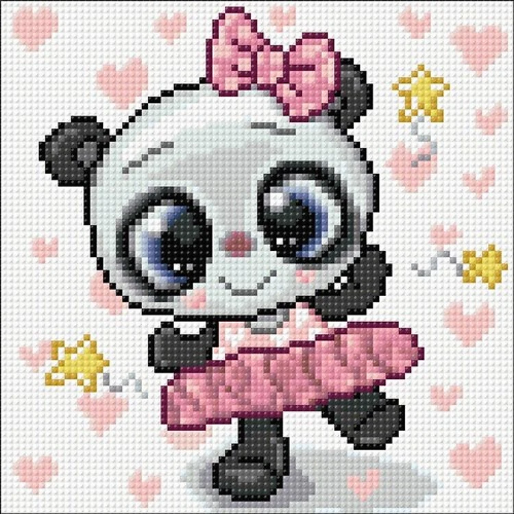 Panda Ballerina Diamond Painting Kit