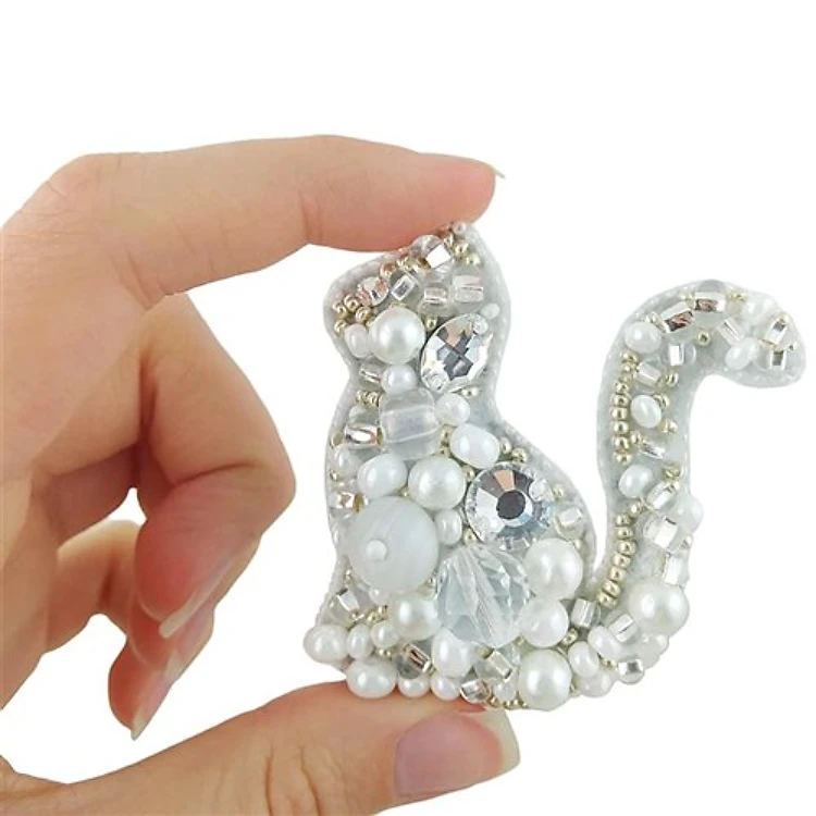 Cat Beadwork Brooch Kit