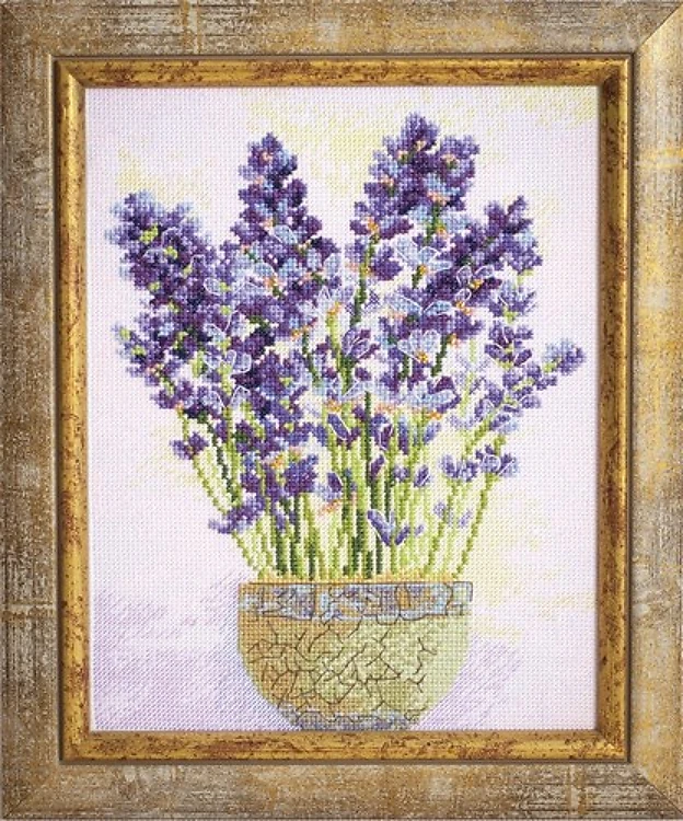 Lavender Cross Stitch Kit
