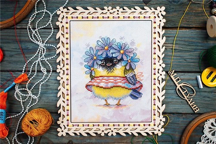 Romantic Bird Cross Stitch Kit