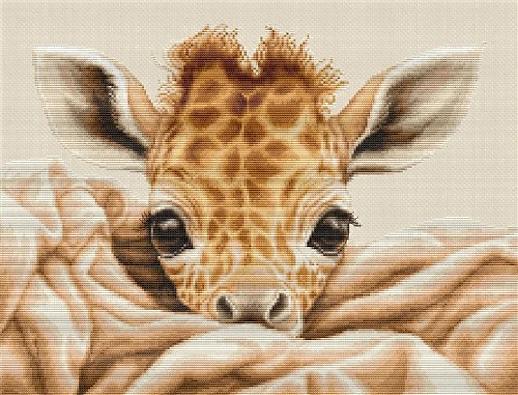 The Baby Giraffe Cross Stitch Kit