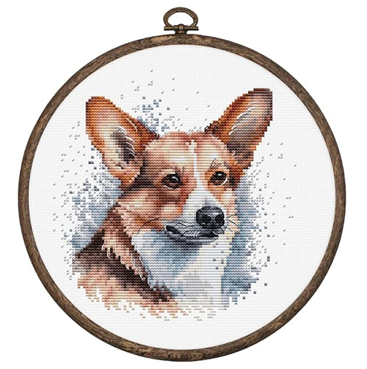 Welsh Corgi Cross Stitch Kit