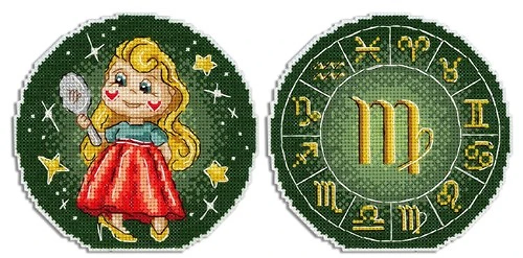 Virgo - Plastic Canvas Cross Stitch Kit