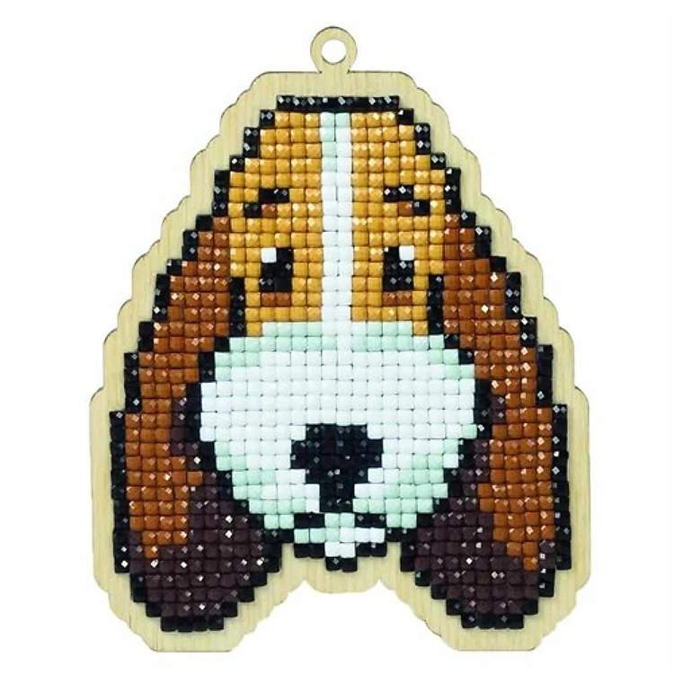 Dog Buddy Diamond Painting On Plywood Kit