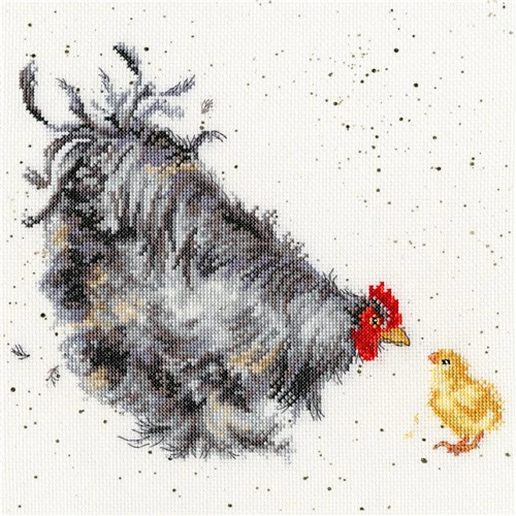Mother Hen Cross Stitch Kit