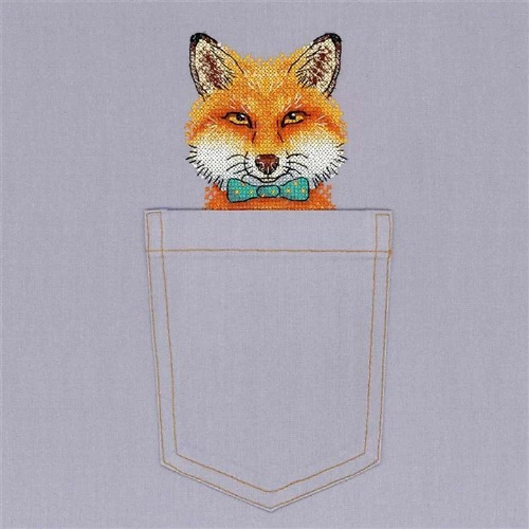 Fox Cross Stitch On Clothes kit B-242 / SV-242