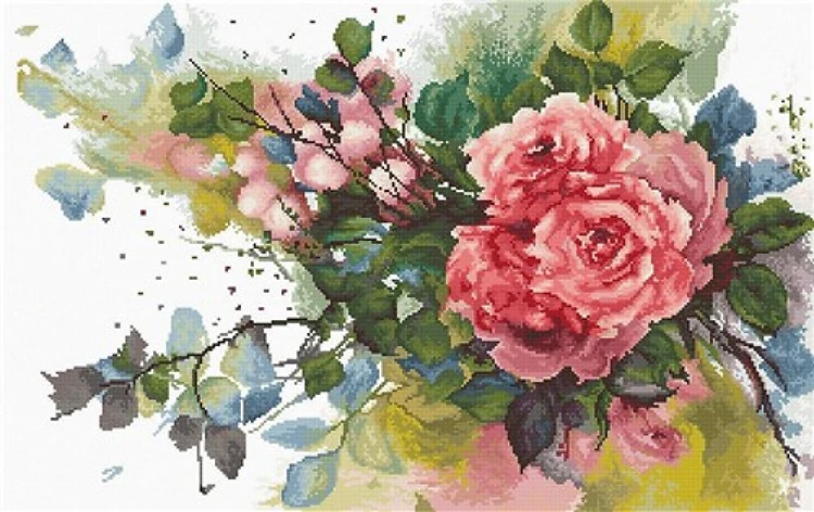 Red Roses Cross Stitch Kit