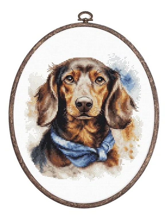 The Dachshund Cross Stitch Kit