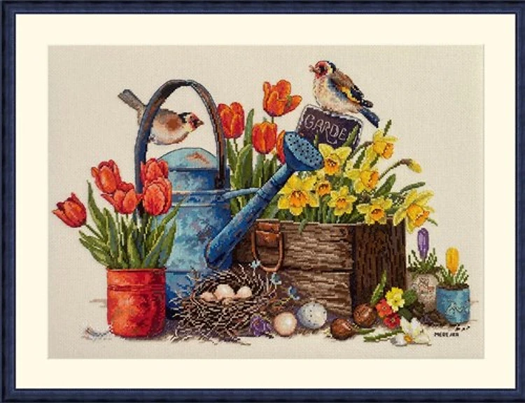 Spring Garden Cross Stitch Kit