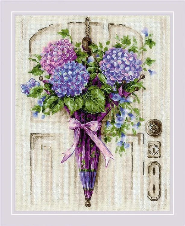 Umbrella Wreath Cross Stitch Kit