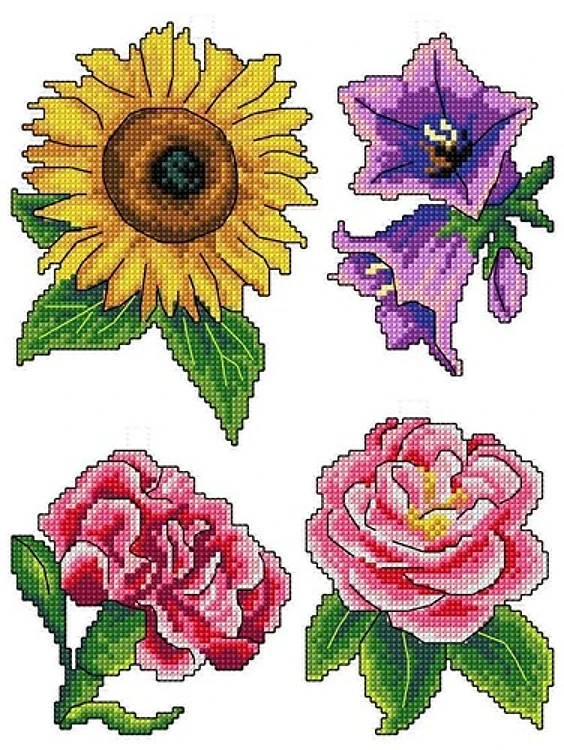 Flowers Cross Stitch Kit