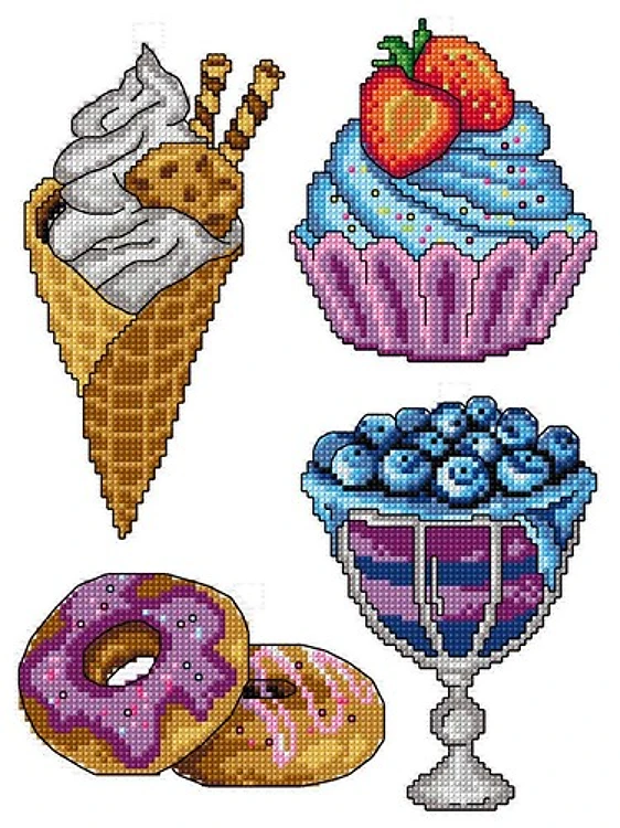 Sweets Cross Stitch Kit