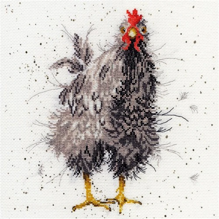 Curious Hen Cross Stitch Kit