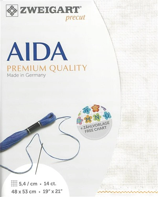 Precut Zweigart Stern-Aida 14 Count - Vintage Sand