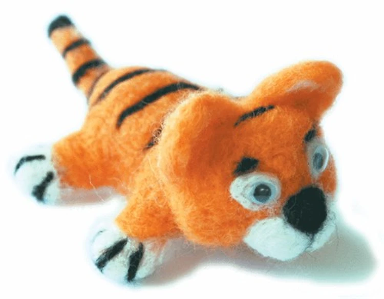 Felting Kit Small Tiger