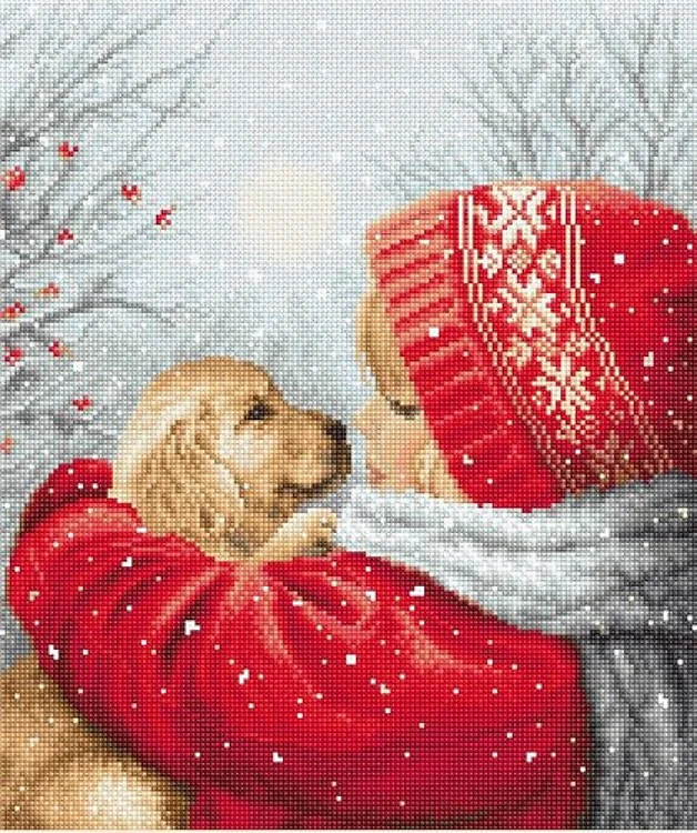 Chritmas Hugs Cross Stitch Kit