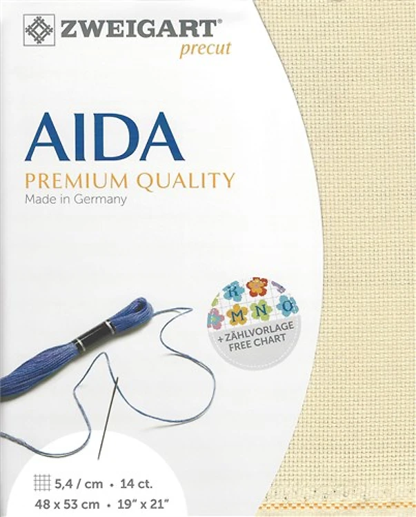 Precut Zweigart Stern-Aida 3706/770 Patinum