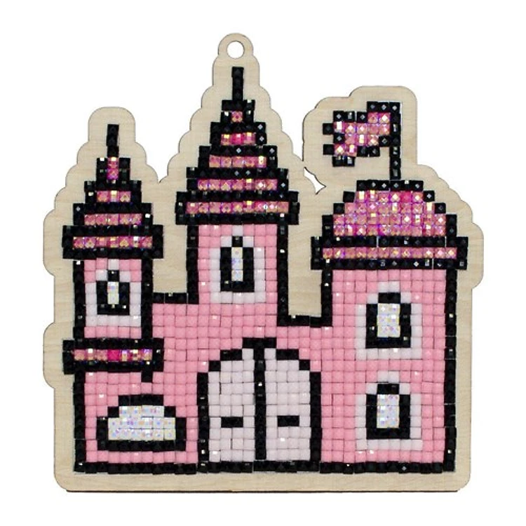 Princess Castle Diamond Painting On Plywood Kit