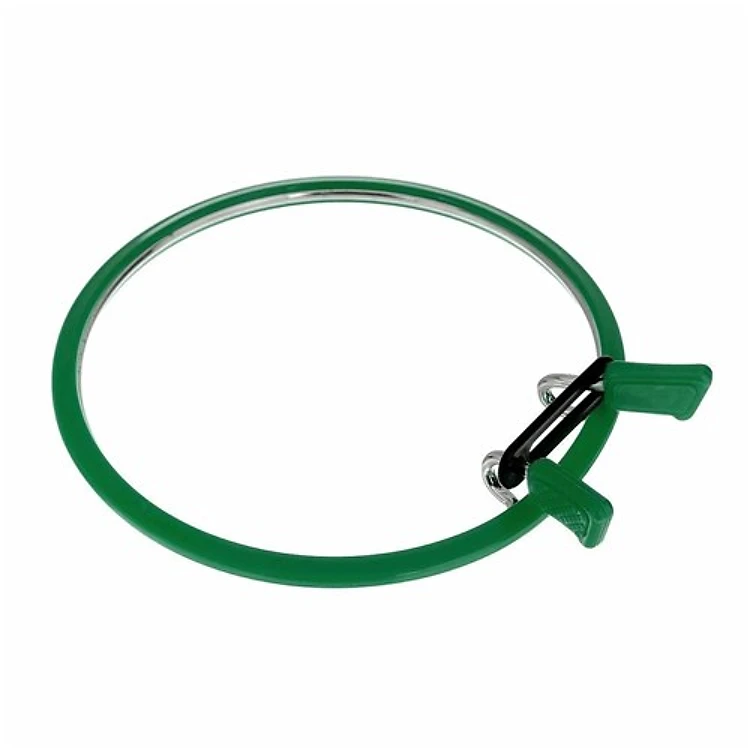 Medium Spring Metal Embroidery Hoop Nurge - Deep Green