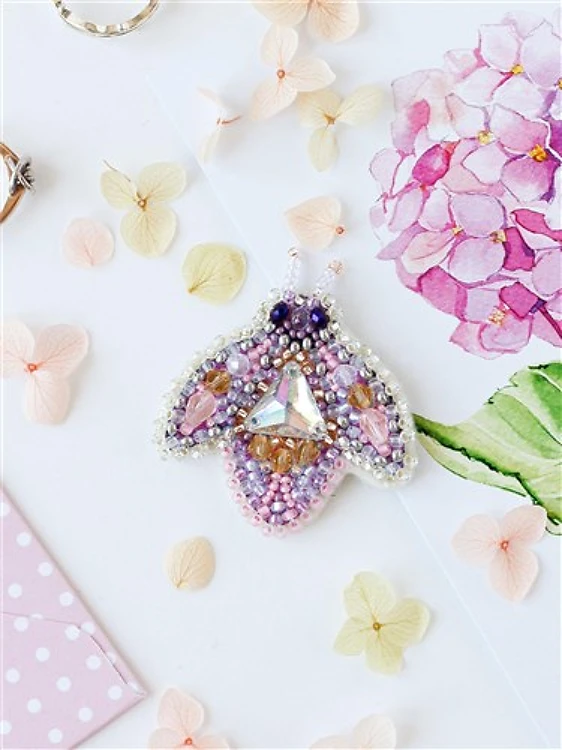 Insect Brooch Bead Embroidery Kit