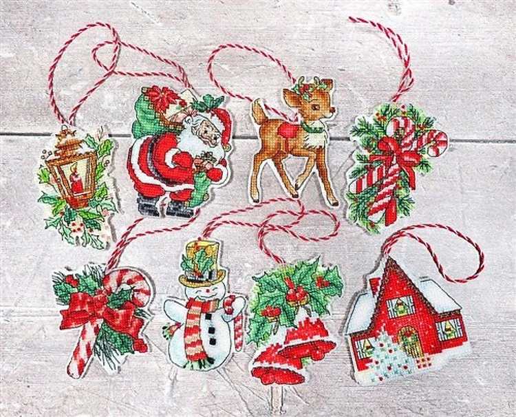 Christmas Ornaments Cross Stitch Kit